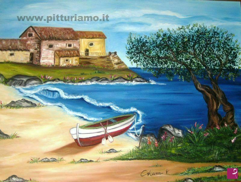 quadri in vendita online - vacanza al mare