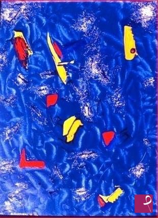quadri in vendita online - Vagando nella profondità del mare
