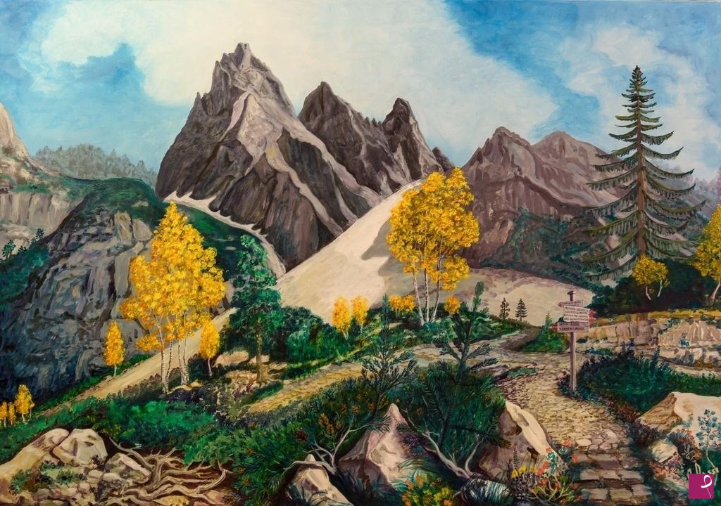 quadri in vendita online - VAL CAMPO DI DENTRO "TRE SCARPERI" (2016)