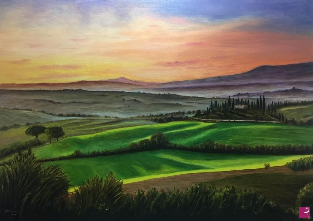 quadri in vendita online - Val d'Orcia