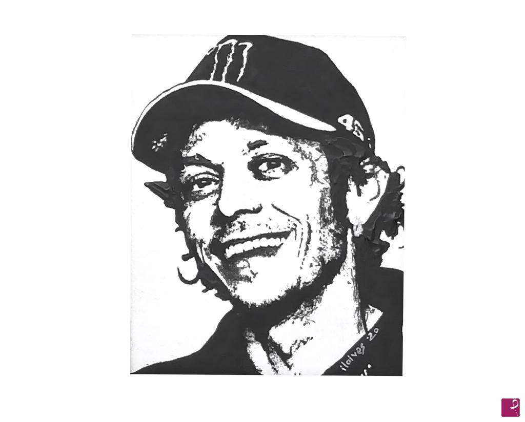 quadri in vendita online - Valentino Rossi ritratto