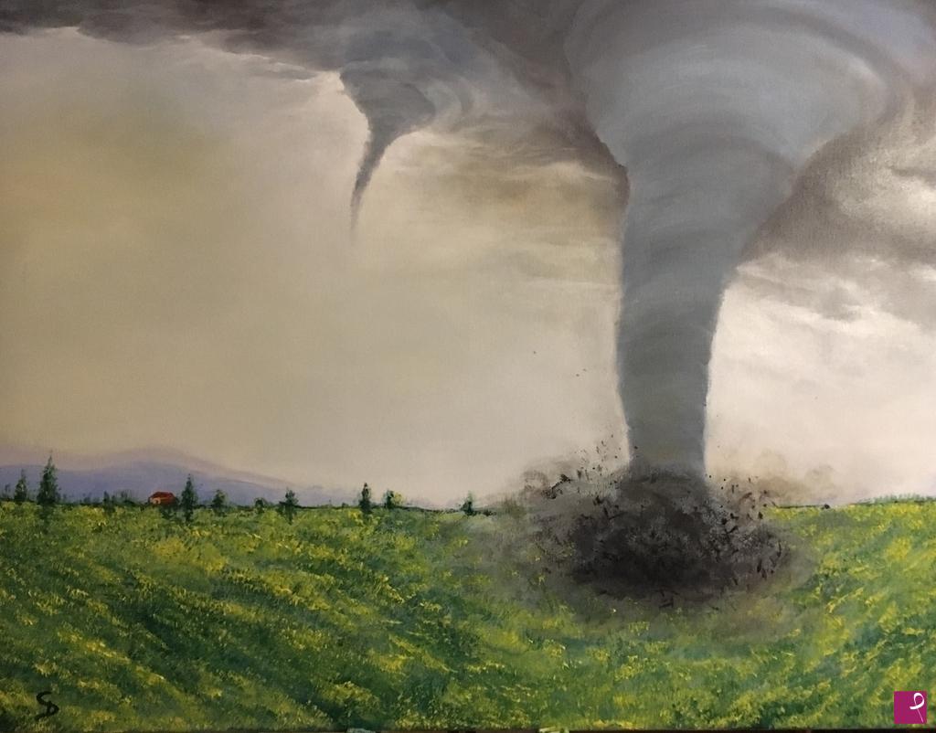 quadri in vendita online - Valle dei Tornado 