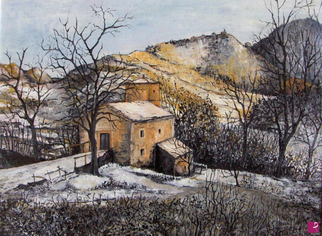 quadri in vendita online - Valle dell'Aneva, casa Mingoia