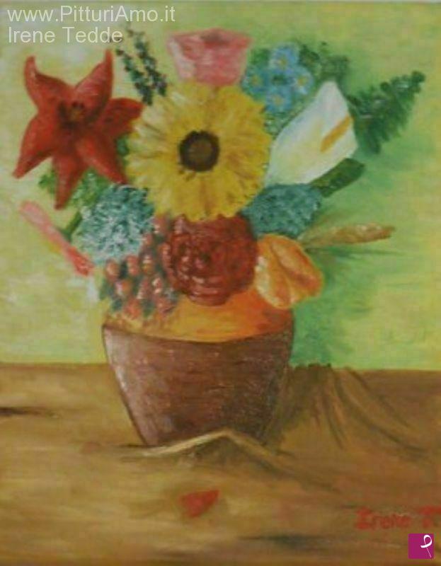 quadri in vendita online - Vasetto di fiori