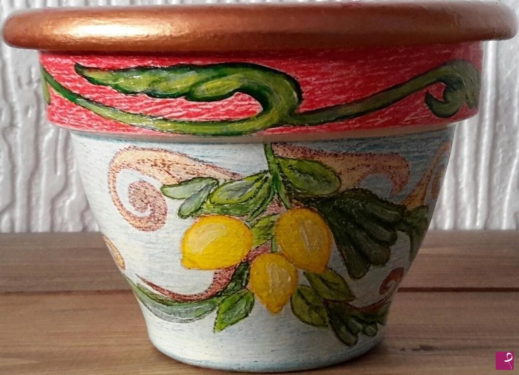 quadri in vendita online - VASETTO " LIMONI DI  SICILIA".