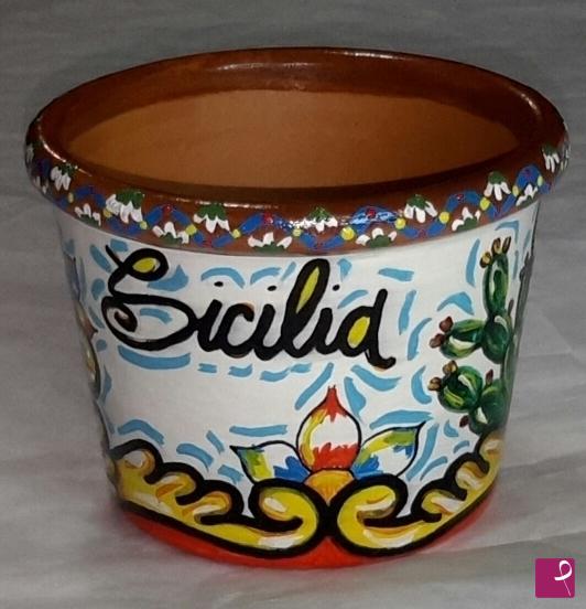 quadri in vendita online - Vasetto " souvenir siciliano " - collezione 2018 n.°20