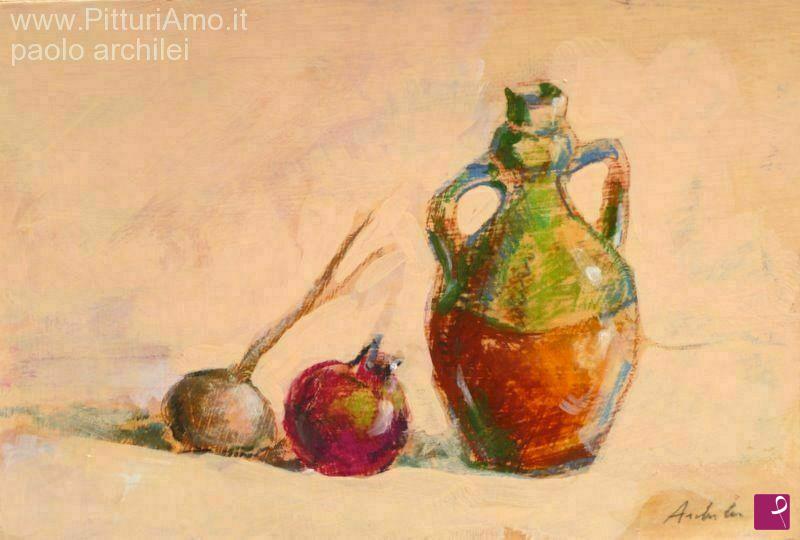 quadri in vendita online - vaso bicolore