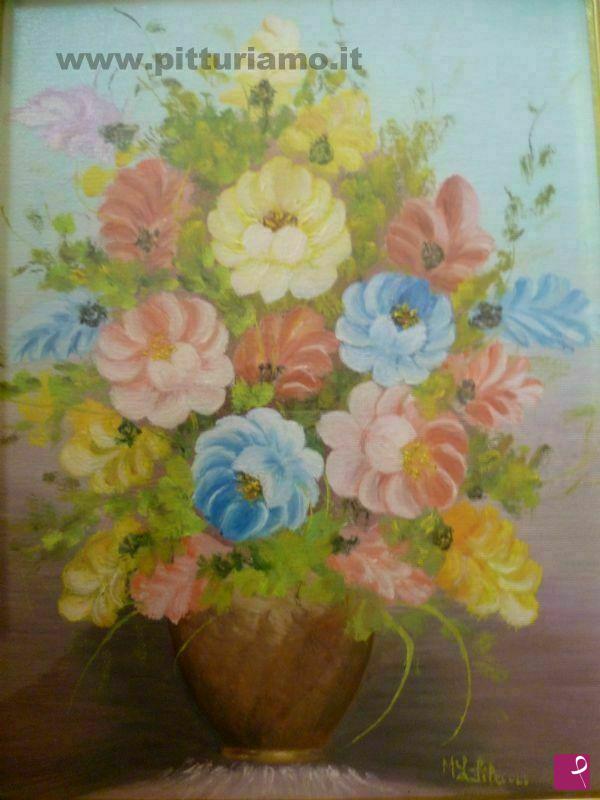 quadri in vendita online - vaso con fiori