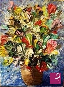 quadri in vendita online - vaso con fiori