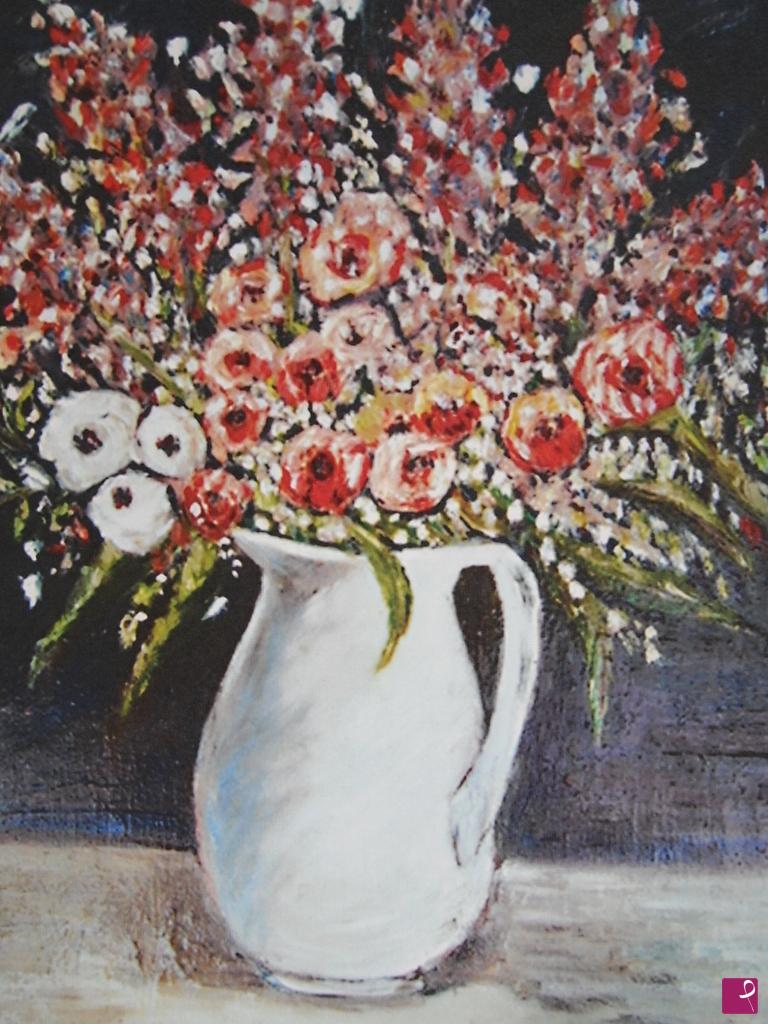 quadri in vendita online - VASO CON FIORI
