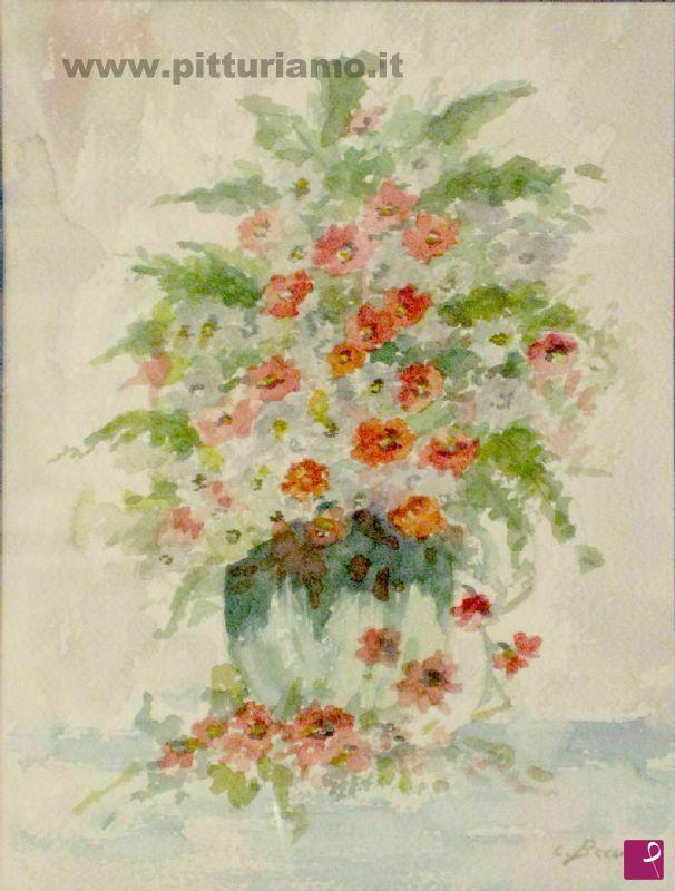 quadri in vendita online - vaso con fiori