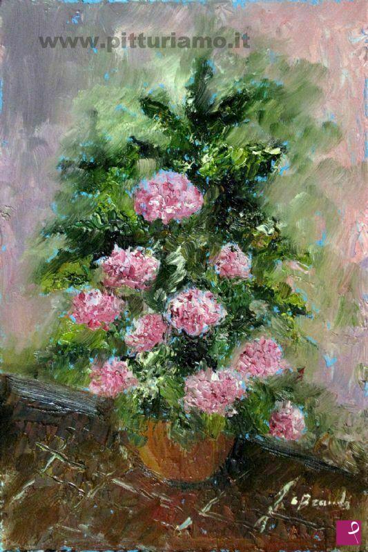 quadri in vendita online - vaso con fiori
