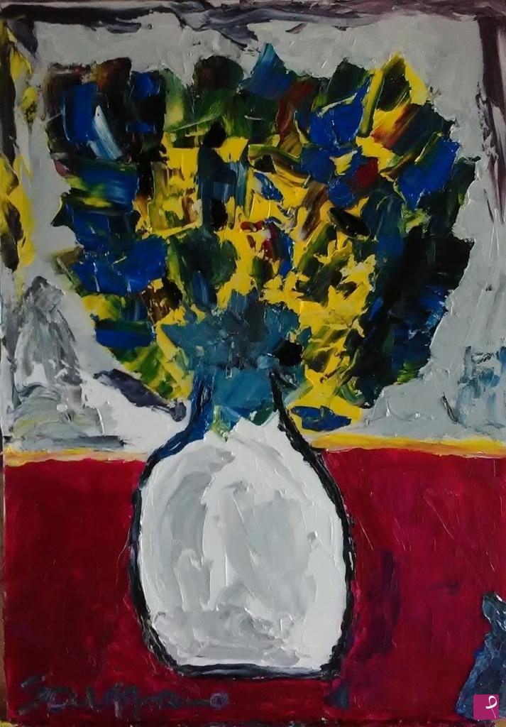 quadri in vendita online - vaso con fiori