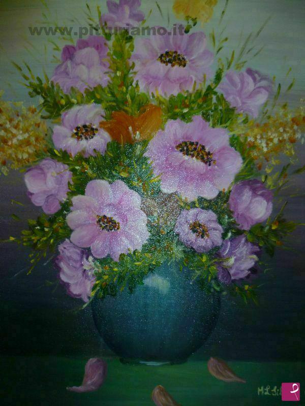 quadri in vendita online - vaso con fiori 2