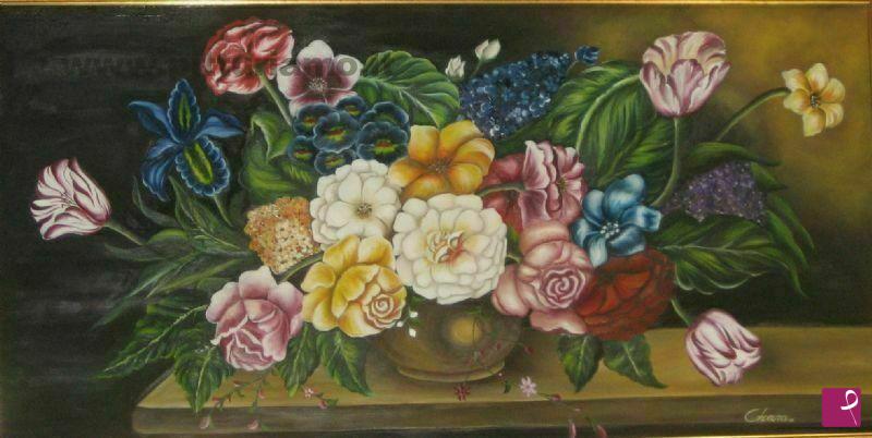 quadri in vendita online - vaso con fiori