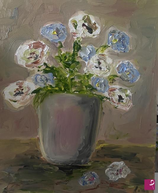 quadri in vendita online - Vaso con fiori 