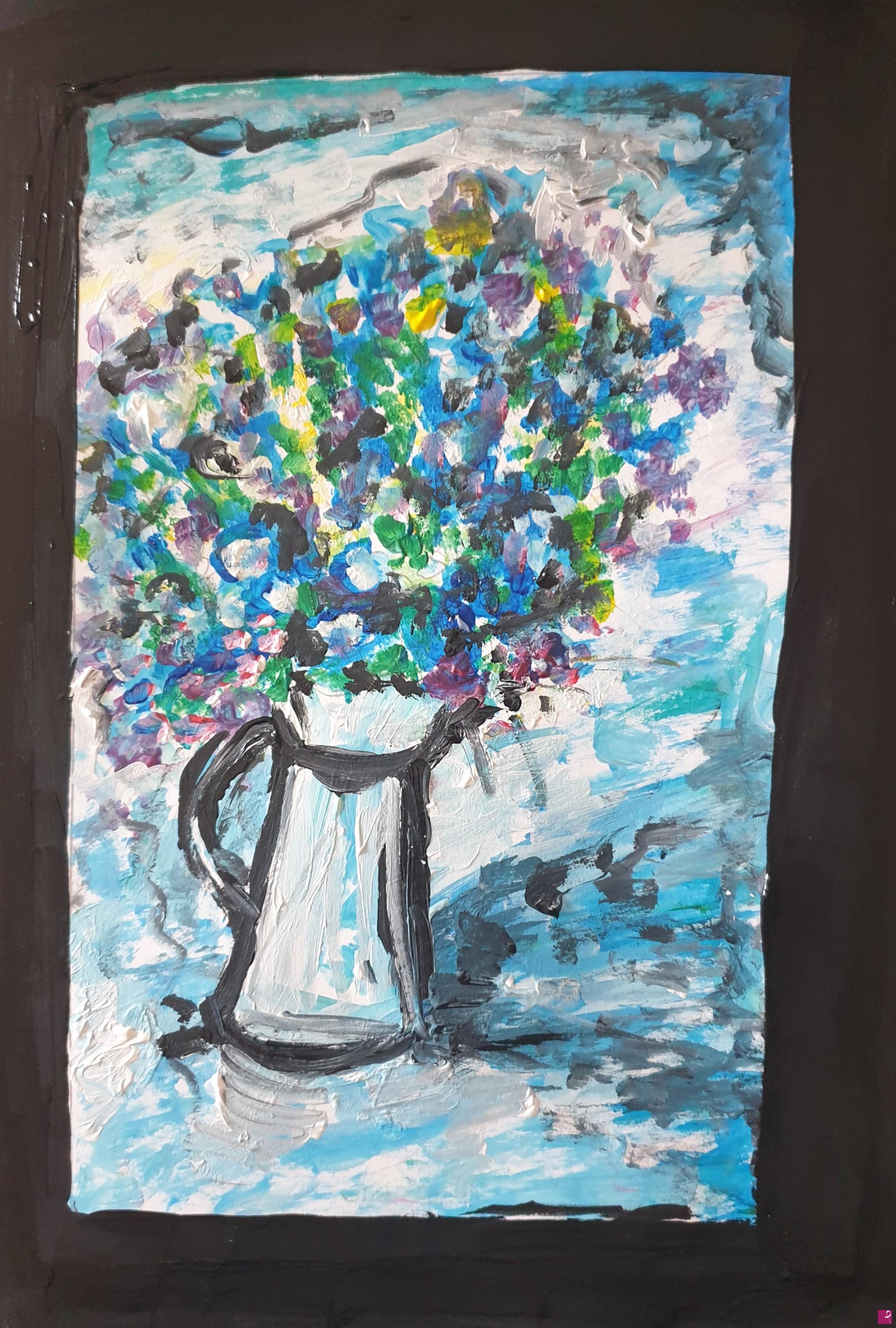 quadri in vendita online - Vaso con fiori 3
