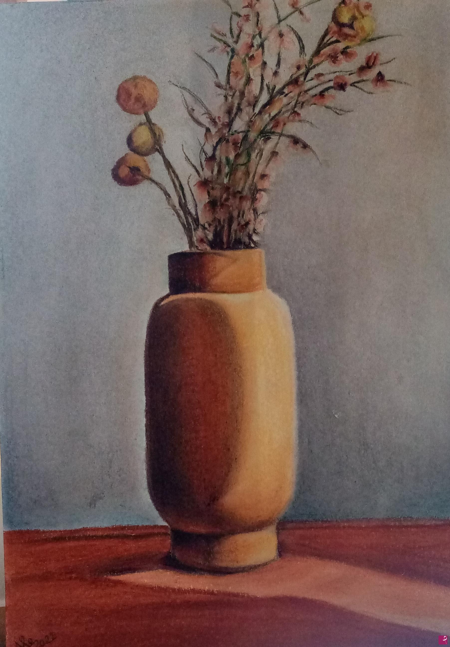 quadri in vendita online - Vaso con fiori