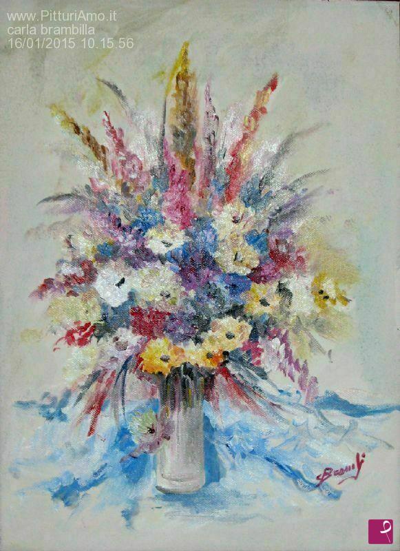 quadri in vendita online - vaso con fiori