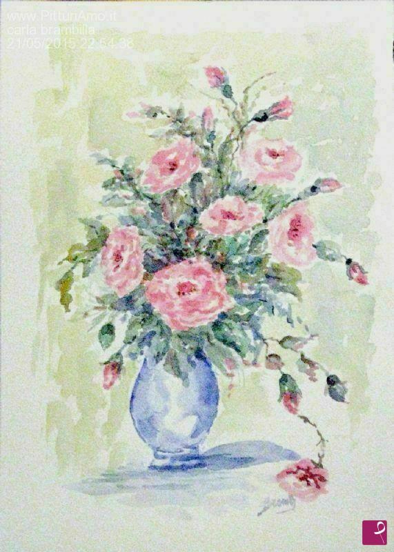 quadri in vendita online - vaso con fiori