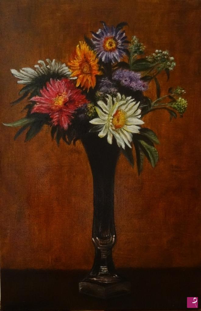 quadri in vendita online - VASO CON FIORI
