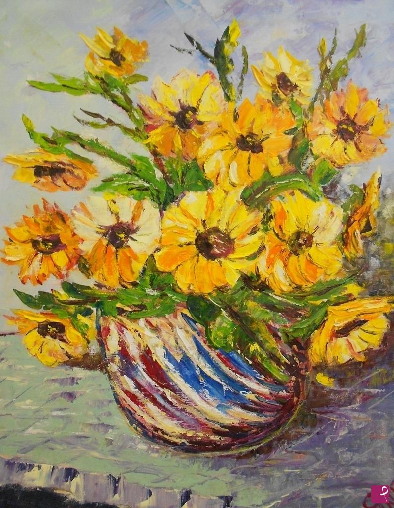 quadri in vendita online - vaso con fiori