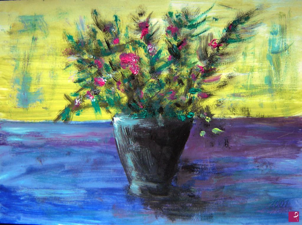 quadri in vendita online - Vaso con Fiori