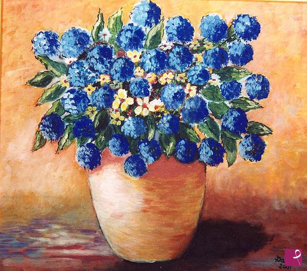 quadri in vendita online - "vaso con fiori"