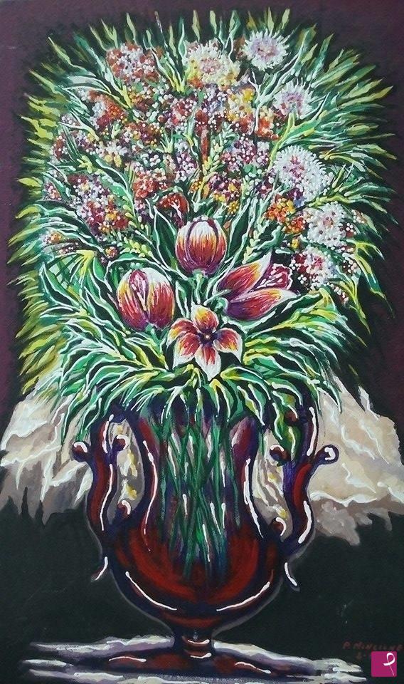 quadri in vendita online - "vaso con fiori"
