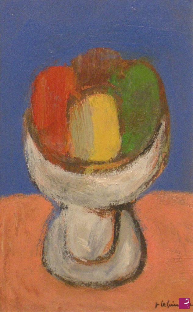 quadri in vendita online - Vaso con frutta