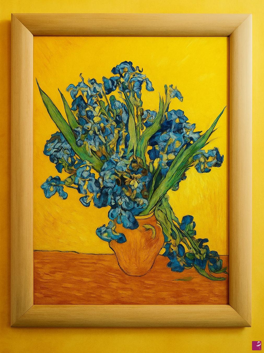 quadri in vendita online - Vaso con Iris di Van Gogh