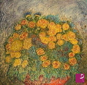 quadri in vendita online - vaso de flores
