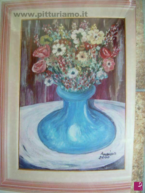 quadri in vendita online - vaso di fiori