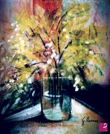 quadri in vendita online - Vaso di fiori