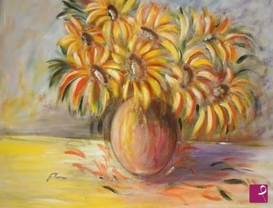 quadri in vendita online - Vaso di fiori
