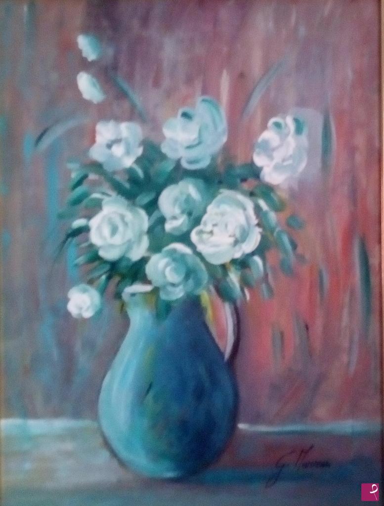 quadri in vendita online - Vaso di fiori