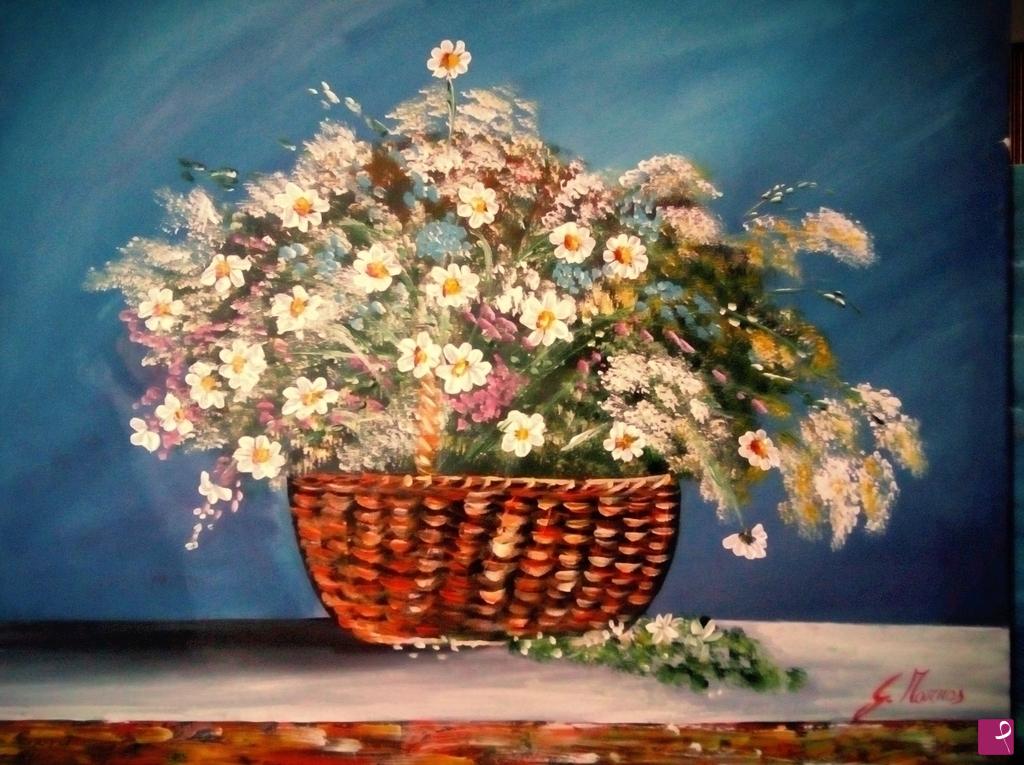 quadri in vendita online - Vaso di fiori