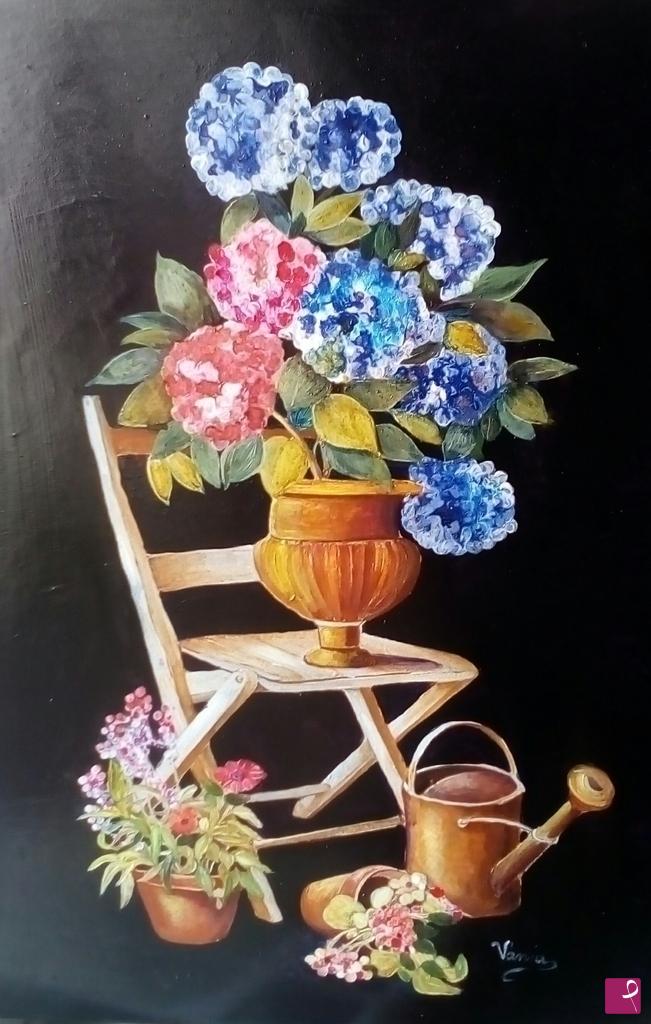 quadri in vendita online - Vaso di fiori