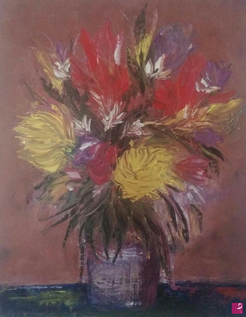 quadri in vendita online - vaso di fiori