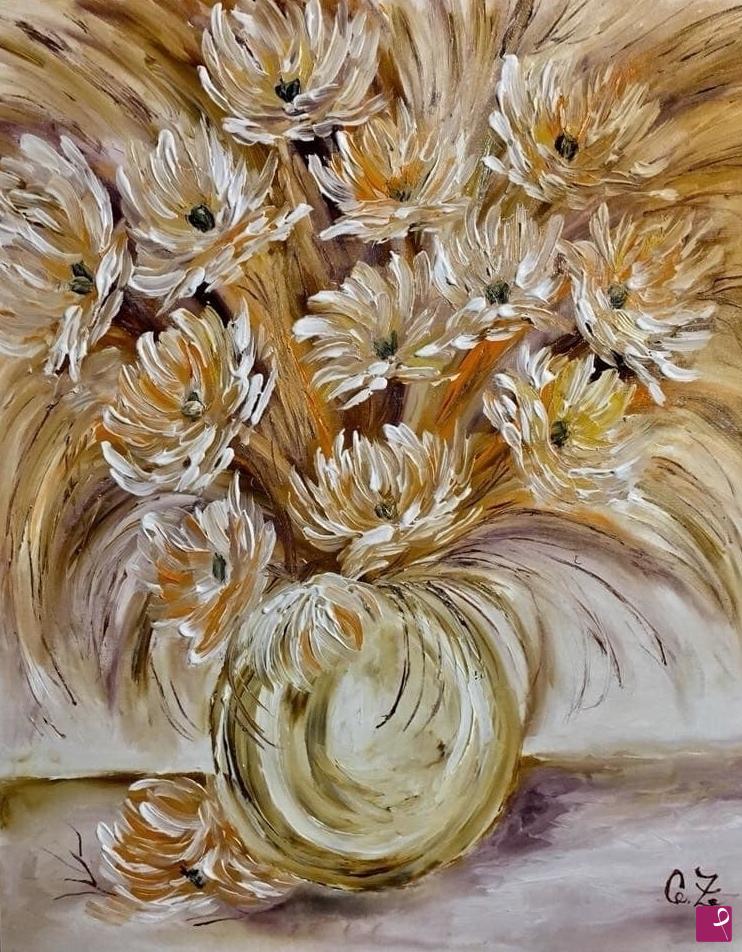 quadri in vendita online - vaso di fiori