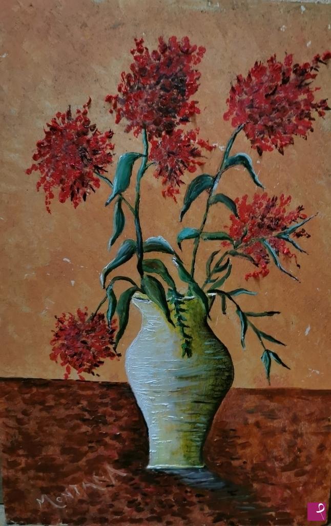 quadri in vendita online - Vaso di fiori