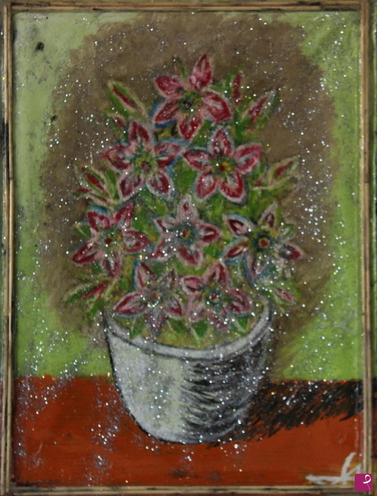 quadri in vendita online - Vaso di fiori