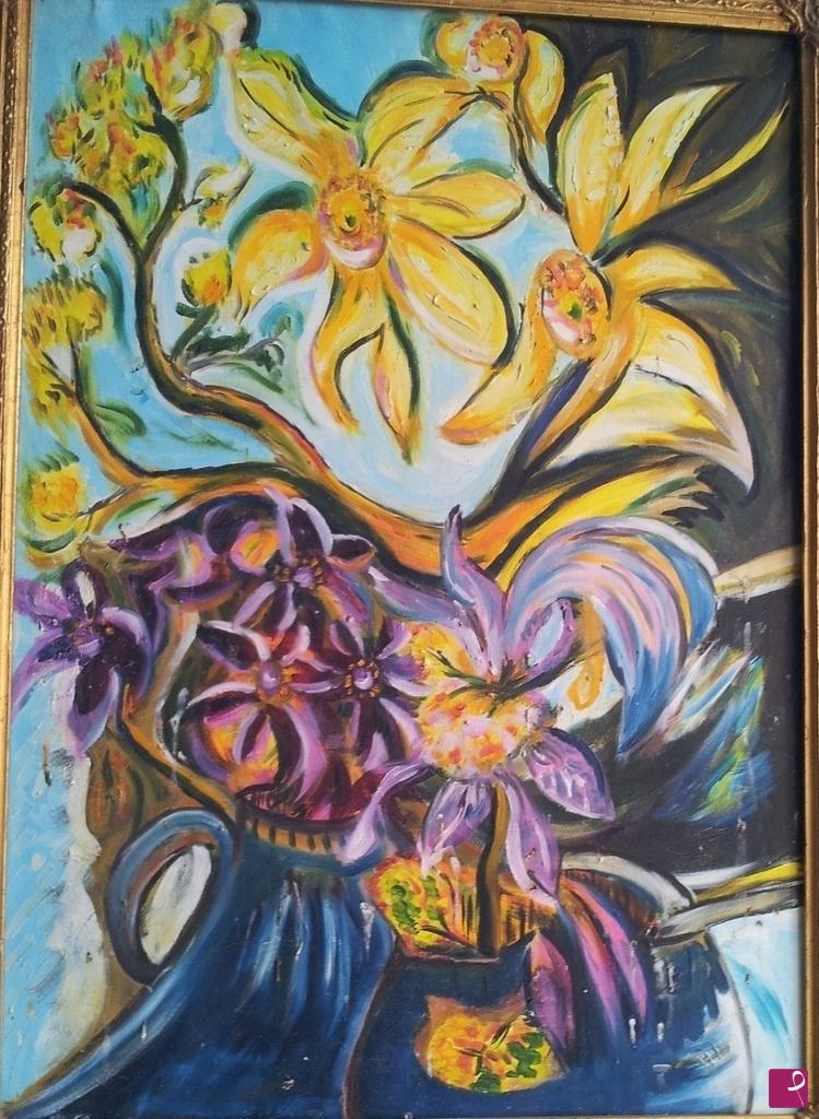 quadri in vendita online - Vaso di fiori