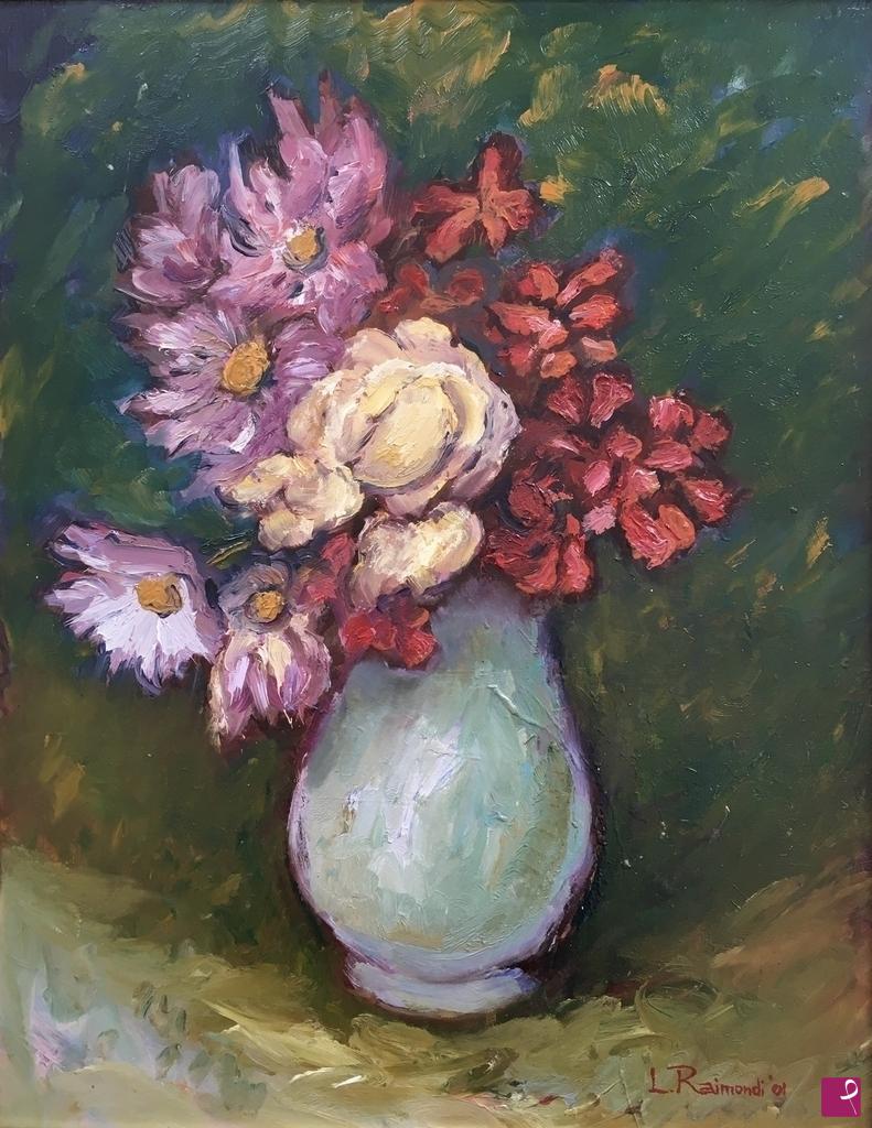 quadri in vendita online - Vaso di fiori