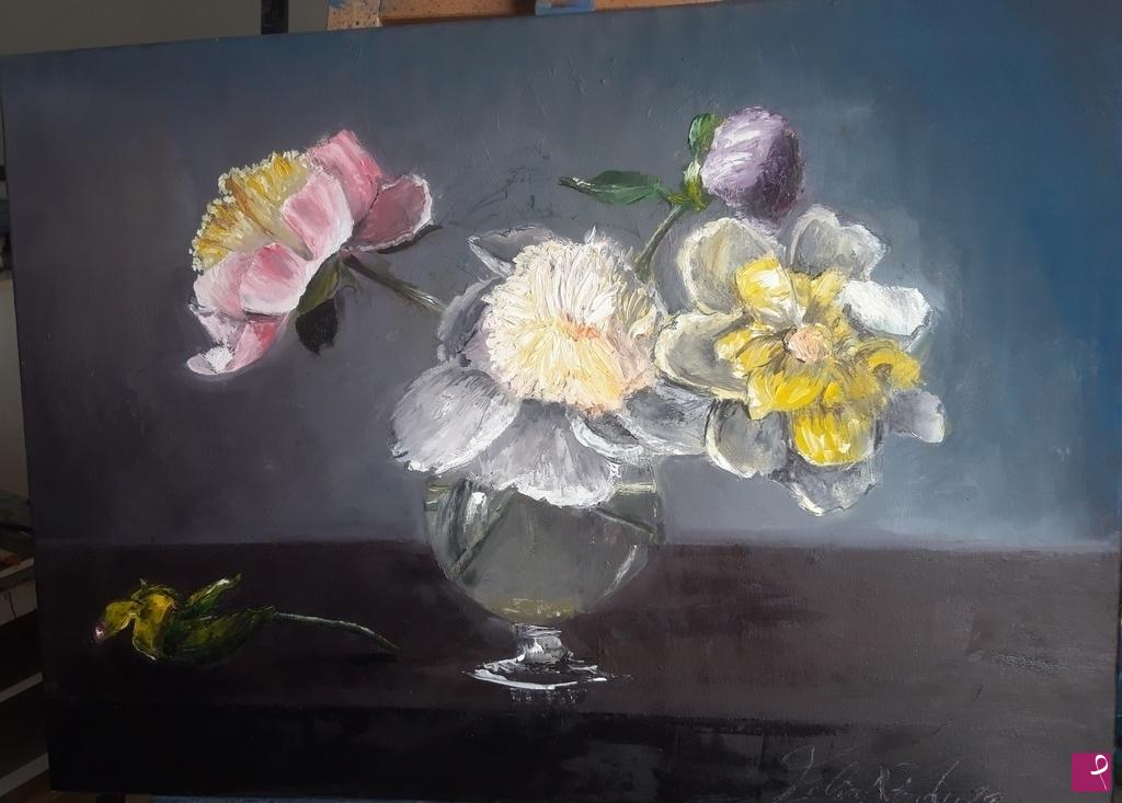 quadri in vendita online - Vaso di fiori 