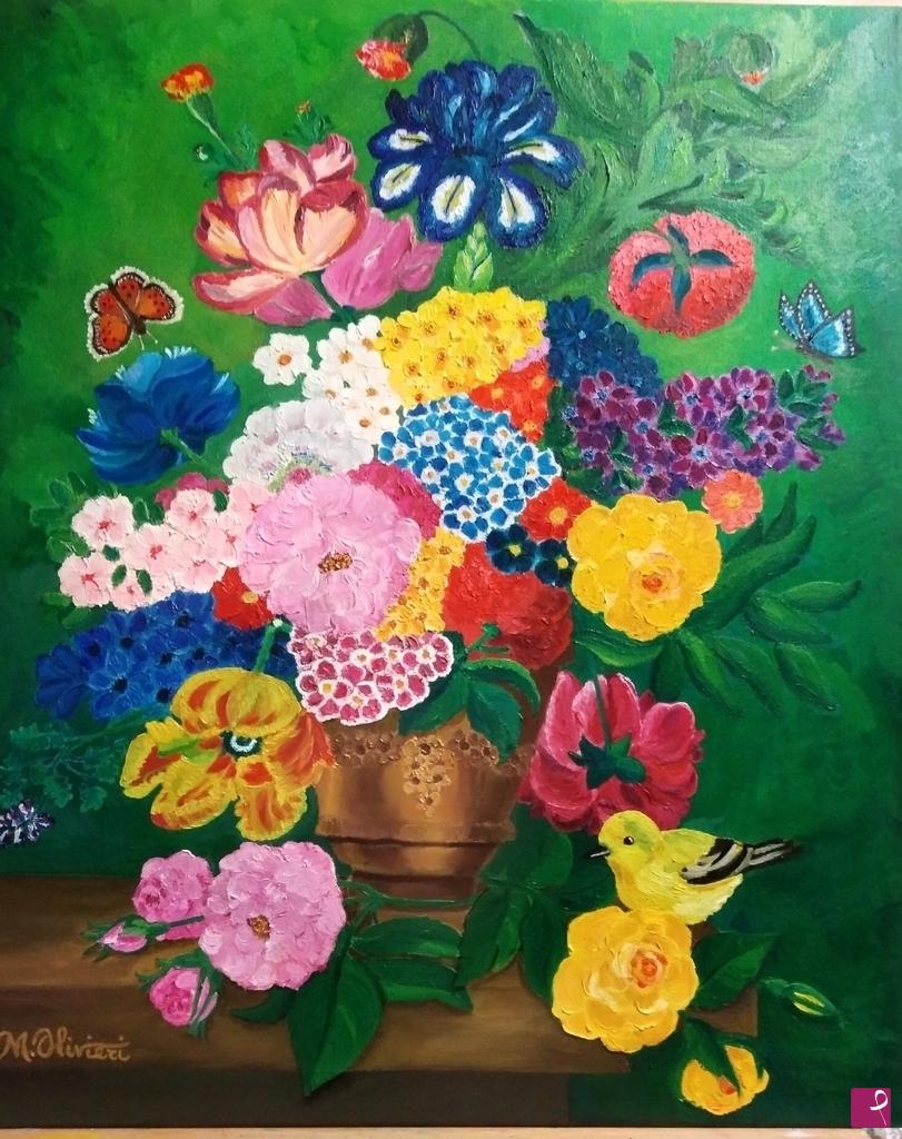 quadri in vendita online - vaso di fiori