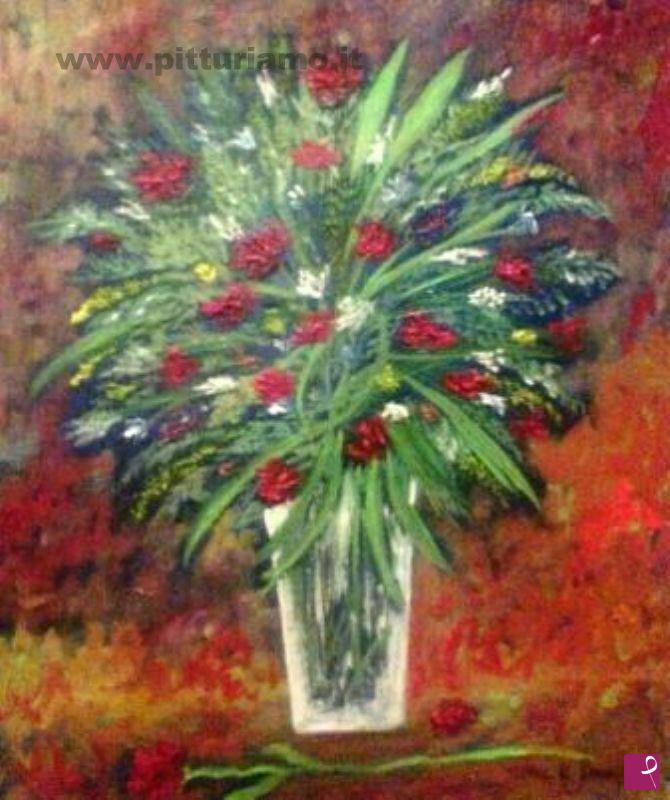 quadri in vendita online - VASO DI FIORI