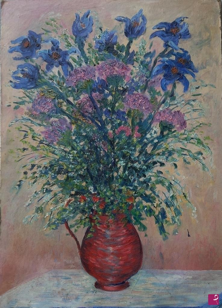 quadri in vendita online - Vaso di fiori