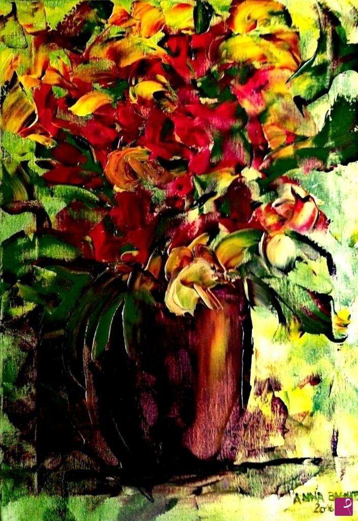 quadri in vendita online - vaso di fiori