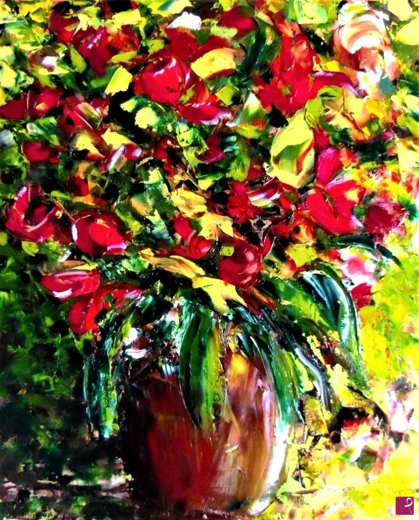 quadri in vendita online - vaso di fiori